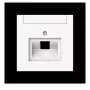 Placa central future linear 1 via UAE com campo de identificação Busch-Jaeger, studio branco mate 2CKA001710A4220