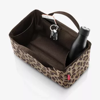 Organizador de bolsa reisenthel Organizer Leo Macchiato poliéster 36x18x16 cm 8 L castanho