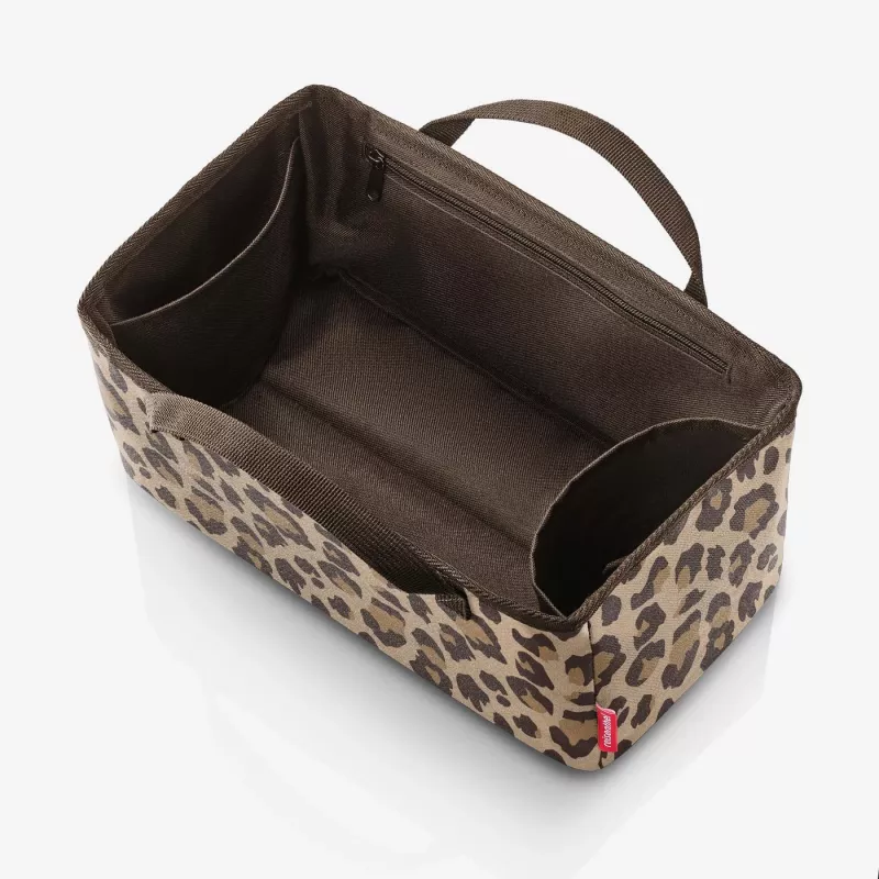 Organizador de bolsa reisenthel Organizer Leo Macchiato poliéster 36x18x16 cm 8 L castanho