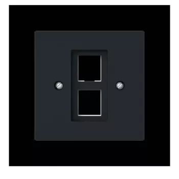Placa central com anel de suporte Modular Jack Busch-Jaeger 2561-02-45M 2CKA001753A9929