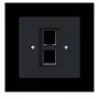 Placa central com anel de suporte Modular Jack Busch-Jaeger 2561-02-45M 2CKA001753A9929