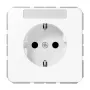 Tomada SCHUKO JUNG CD 1520 KINA WW 16 A 250 V com campo de escrita, Safety Plus, duroplasto, série CD, branco alpino
