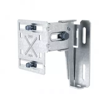Consola de montagem vertical OBO Bettermann BKN75 125, profundidade ajustável 78-127 mm, aço galvanizado a quente 6288003
