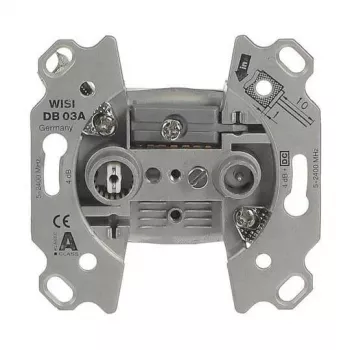 Módulo de ligação de antena BUSCH-JAEGER 0230-102, 2 saídas, tomada terminal, branco 2CKA000230A1554