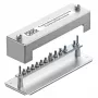Barra de ligação equipotencial OBO Bettermann 1810, 348 mm, 10 pontos de ligação, tampa transparente 5015057
