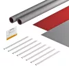 Conjunto de fitas OBO Bettermann FSB-K32 para instalações fotovoltaicas 550x380 mm cinzento/vermelho 7203150