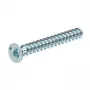 Parafuso para aparelhagem OBO Bettermann 2003271 M4 x 10 mm Pozidriv PZ1 cabeça chata aço zincado 50 unidades