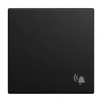 Tecla Busch-Jaeger Busch-balance SI com símbolo de campainha, preto mate 2CKA001731A4047