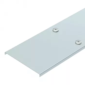 OBO Bettermann AZDMD 150 Tampa de aço com fecho rotativo para canal de pequena dimensão AZ 150 mm de largura, 3000 mm de comprimento, galvanizado a quente 6080860