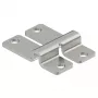 OBO BETTERMANN WB Fixador de parede e chão para calhas de cabos de grelha, montagem por rebite/parafuso, 47x32x9 mm, aço eletrogalvanizado (6017164)