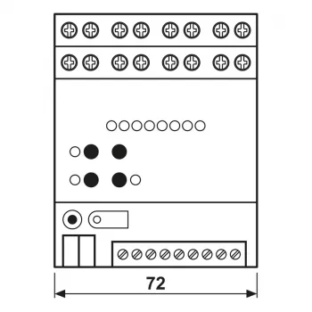 JUNG 2570M1SR KNX IP Multistation, calha DIN, 4 TE, Secure