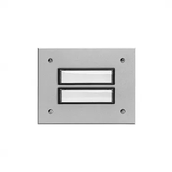 Grothe ETA 802 EV1 Placa de cobertura 95x95mm alumínio anodizado prateado para postos de porta modulares 55802