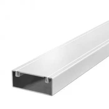 OBO PLM D 0410 RW Calha de instalação, metal, com tecido de proteção contra incêndios, 40x100x2000 mm, branco puro 7218006