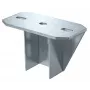 OBO Bettermann KU 7 NOX FT Placa de topo para suporte U, aço inoxidável 1.4301 6349056