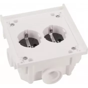 ABL Sursum 1632602 tomada SCHUKO, 4 vias, 16A, IP44, preto