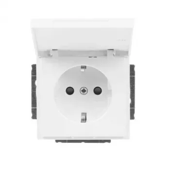 Busch-Jaeger tomada SCHUKO encastrada branco estúdio 20 EUKBR-84 (2CKA002018A1529)