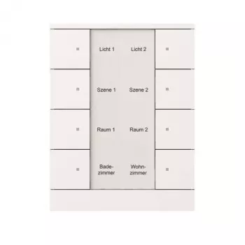 Busch-Jaeger free@home sensor de toque 8 vias, branco estúdio 2CKA006330A0013