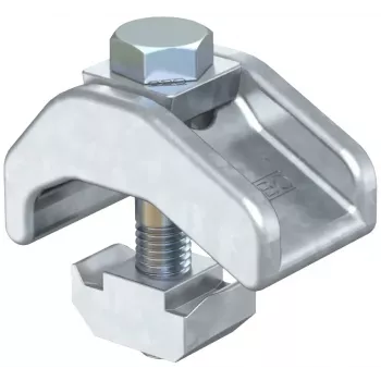 OBO BETTERMANN Garra de fixação para cargas pesadas com porca deslizante M12x65, revestida a zinco lamelar, para flange de 30 mm, TKH-S-30 6355805