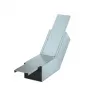 OBO Bettermann PLM BR 0810 FS 45° Curva ascendente, galvanizada em contínuo (7218114)