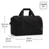 Reisenthel Allrounder L Mala de médico unissexo com fecho de correr, cinzento monocromático poliéster (MT7052)