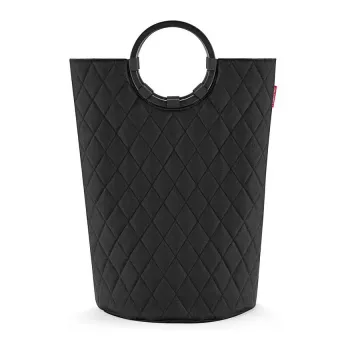 Cesto de arrumação Reisenthel loophome M – preto, estrutura em alumínio, poliéster, 15 L, dobrável VS7071