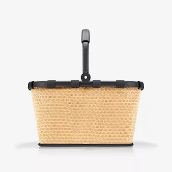 Reisenthel Carrybag Frame Raffia Black cesto de compras 22L BK 7079