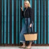 Reisenthel Carrybag Frame Raffia Black cesto de compras 22L BK 7079
