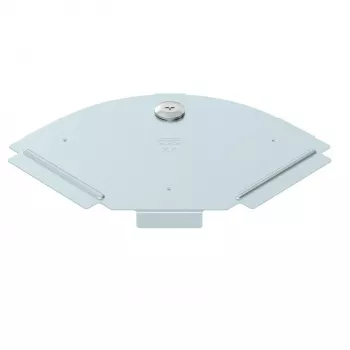 Tampa OBO BETTERMANN RBD 90 100 DD para curva de 90°, 100 mm, aço galvanizado a quente 6036950