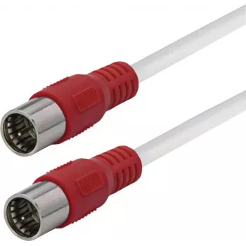 Cabo de ligação SAT Maxtrack ficha F para ficha F 3 m branco (FQMS3,0L)