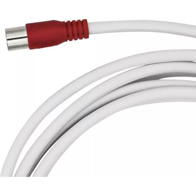 Cabo de ligação SAT Maxtrack ficha F para ficha F 3 m branco (FQMS3,0L)