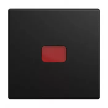 Tecla Busch-Jaeger Busch-balance SI com luz de controlo vermelha, preto mate 2CKA001731A4045