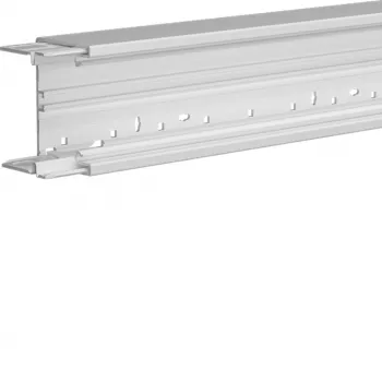 Parte inferior de canal de peitoril HAGER BRH6510019016, isento de halogéneos, branco puro, 65x100mm, 2000mm
