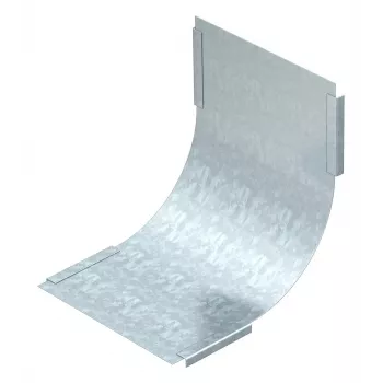 Tampa OBO Bettermann para curva vertical de 90°, 200 mm de largura, aço galvanizado (7130813)