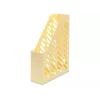 HAN KLASSIK porta-revistas A4/C4 amarelo pastel, poliestireno, orifício para pega, grelha lateral, pack de 10 (1601-815)