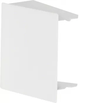 HAGER LFS6006069016 peça terminal para calha de cabos 60x60 mm, chapa de aço, branco tráfego