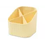 HAN X-LOOP porta-canetas amarelo pastel plástico 4 compartimentos 111 x 111 x 105 mm 17238-815D