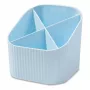 HAN X-LOOP porta-canetas, azul pastel, 4 compartimentos, 11,1 x 11,1 x 10,5 cm 17238-884D