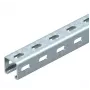 OBO Bettermann MS4141PP03 calha perfil C com furação lateral, 41x41 mm, 3000 mm, aço galvanizado a quente 1122500