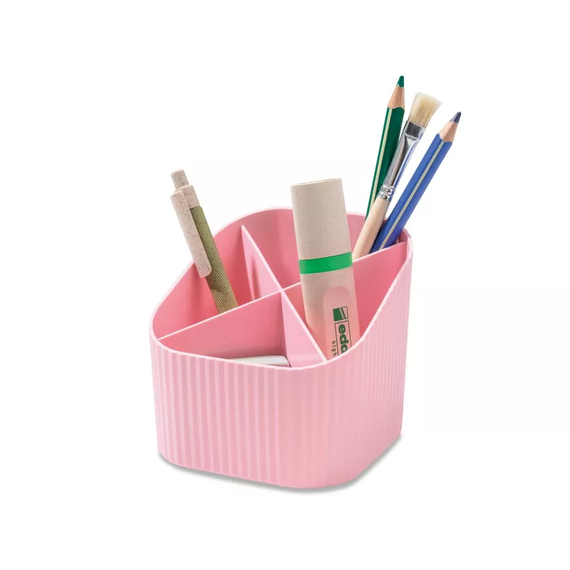 HAN X-LOOP porta-canetas rosa pastel 4 compartimentos 111x111x105 mm 17238-886D