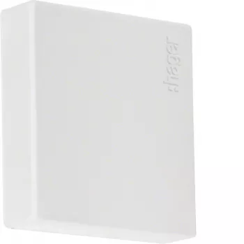 HAGER LF2502569016 tampa terminal branco tráfego (RAL 9016) para calha de cabos 25x25mm