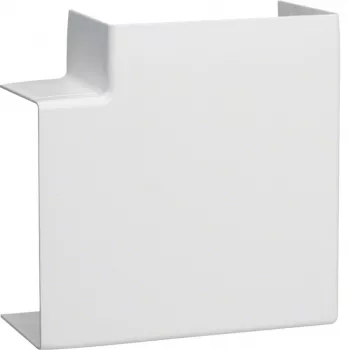 HAGER ângulo plano LFF6011059016 PVC para calha de cabos LF/LFF/LFH 60x110, branco puro