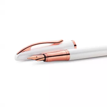 Pelikan Jazz Noble Elegance White conjunto de escrita (caneta de tinta permanente e esferográfica, aparo médio) 400197471