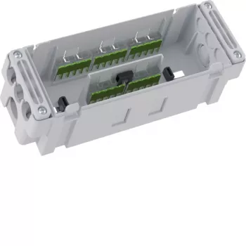 Hager Caixa de derivação GKVD26WK01 para sistemas de canal de peitoril 2x 5G2.5 + 6x 3G1