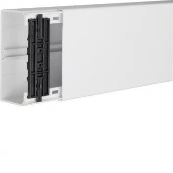HAGER TEH FB6013009016 Sistema de canal de cabos com opção de montagem de aparelhos/parede divisória, PVC, branco puro, 60x130x2000 mm