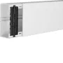 HAGER TEH FB6013009016 Sistema de canal de cabos com opção de montagem de aparelhos/parede divisória, PVC, branco puro, 60x130x2000 mm