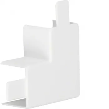 HAGER Conector de curva plana hfr PVC LF3003059016 para LF 30x30mm branco tráfego