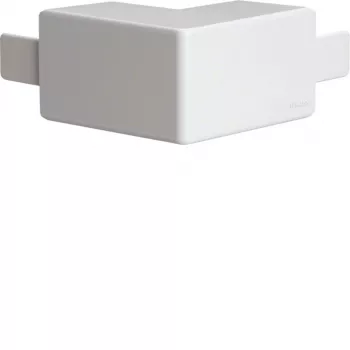 HAGER Curva de canto exterior para canal de cabos LF/LFF 33x20mm, PVC, branco puro LFF2003539016