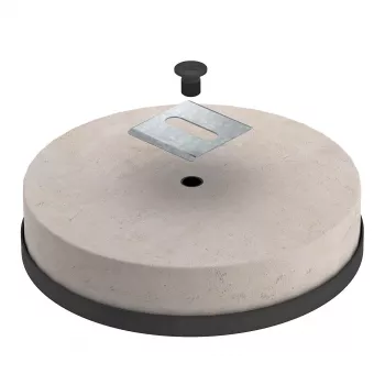 OBO Bettermann TrayFix-16-L Conjunto de base com bloco de betão FangFix para calhas de cabos, 16 kg (5403098)