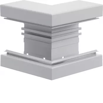 Hager BRA6513039016 Perfil de base para canto exterior 68x130mm OT80mm branco tráfego alumínio