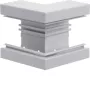 Hager BRA6513039016 Perfil de base para canto exterior 68x130mm OT80mm branco tráfego alumínio